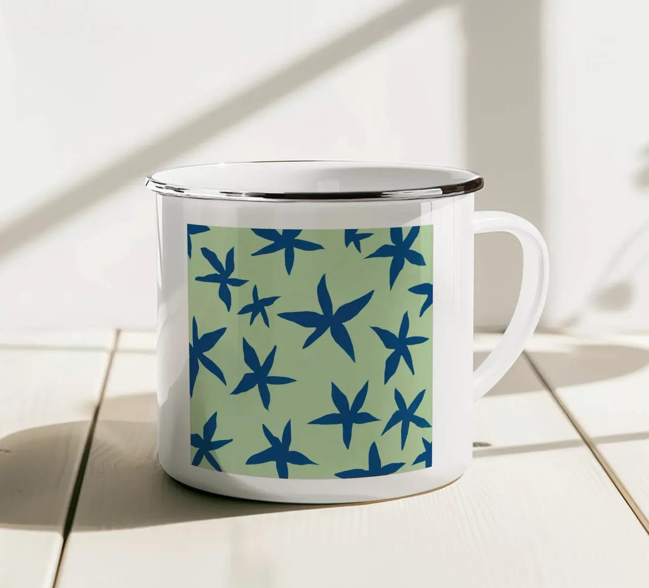 Motivo botanico 15 tazza in smalto da Little Dean