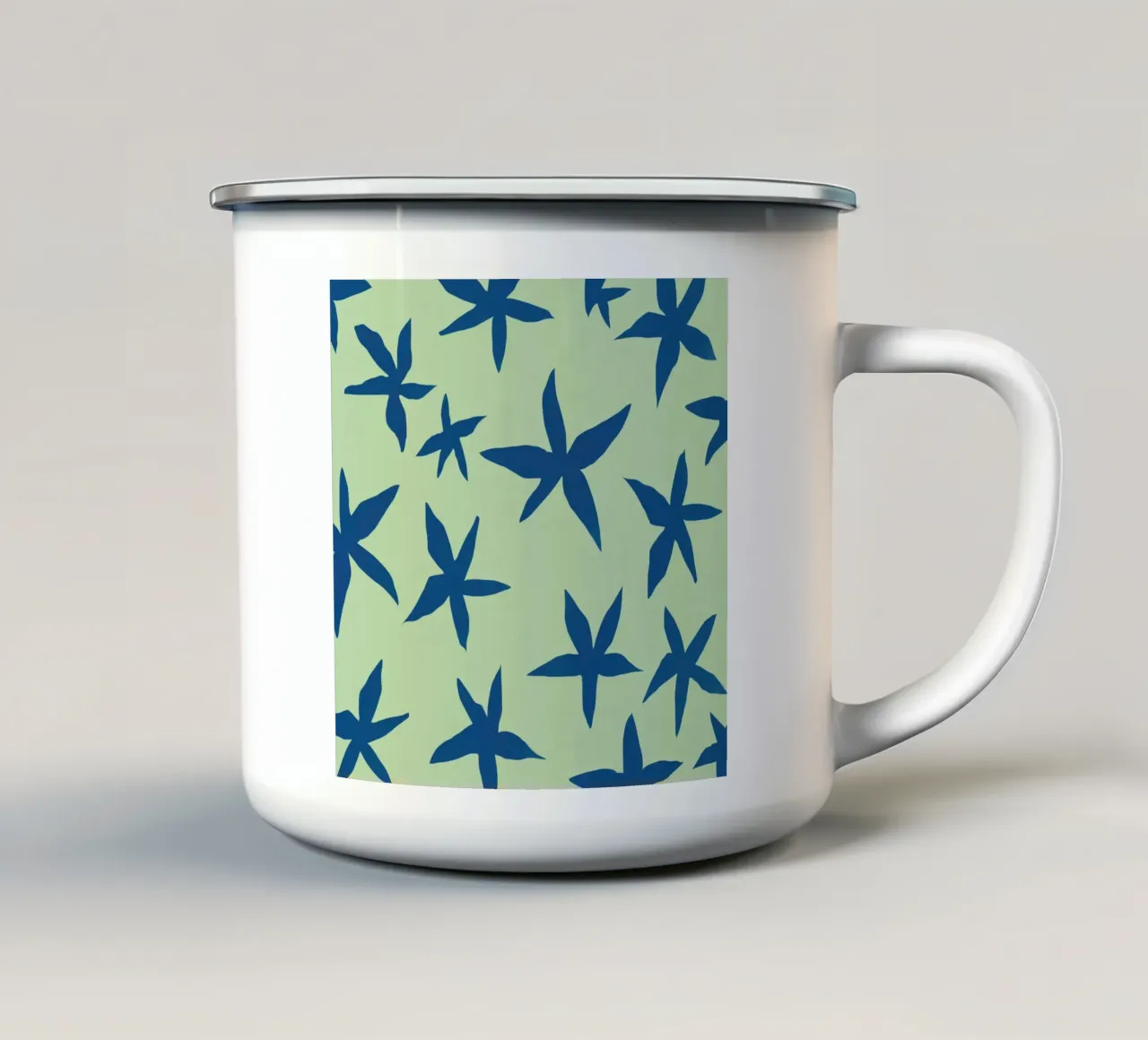 Motivo botanico 15 tazza in smalto da Little Dean