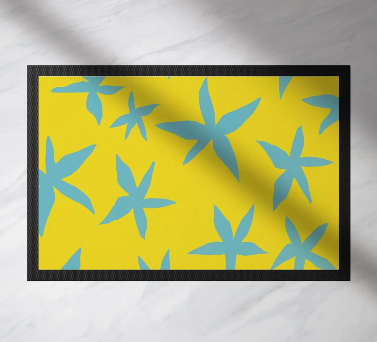 Botanical pattern 16 doormat by Little Dean