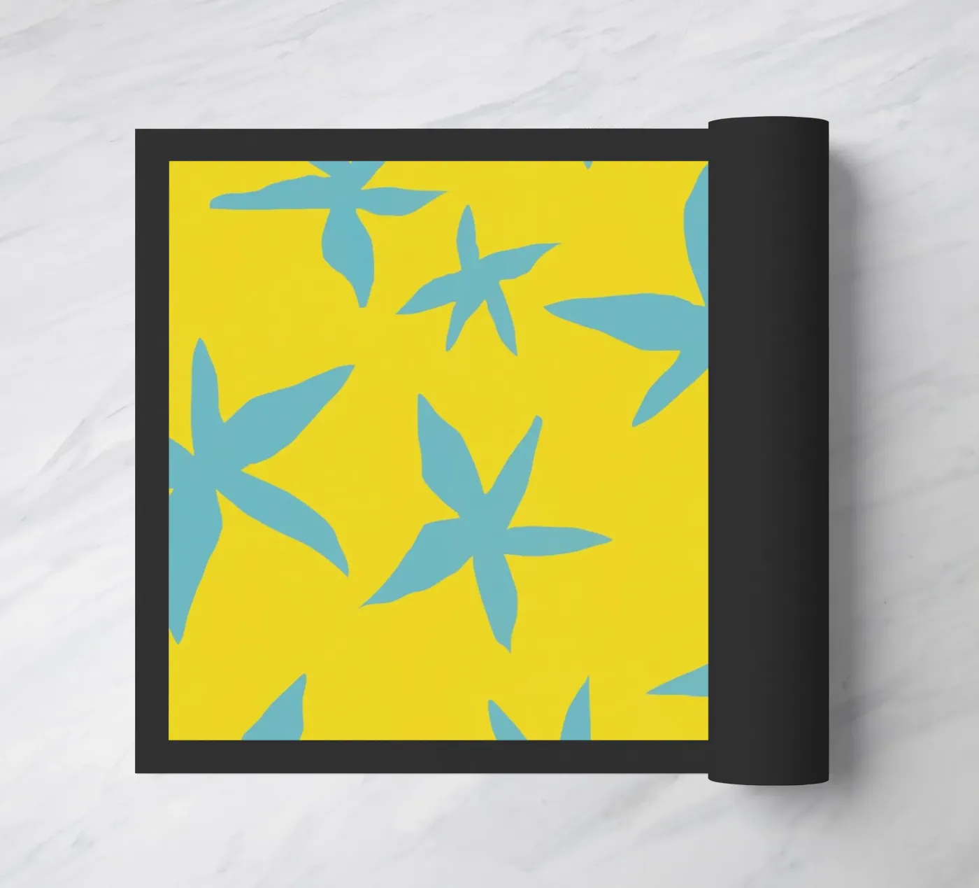 Botanical pattern 16 doormat by Little Dean