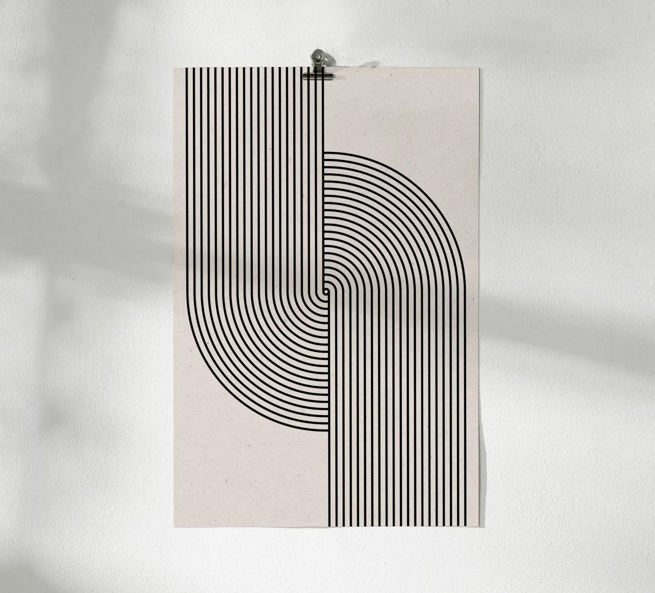 Mid Century Modern Composition poster by The Miuus Studio