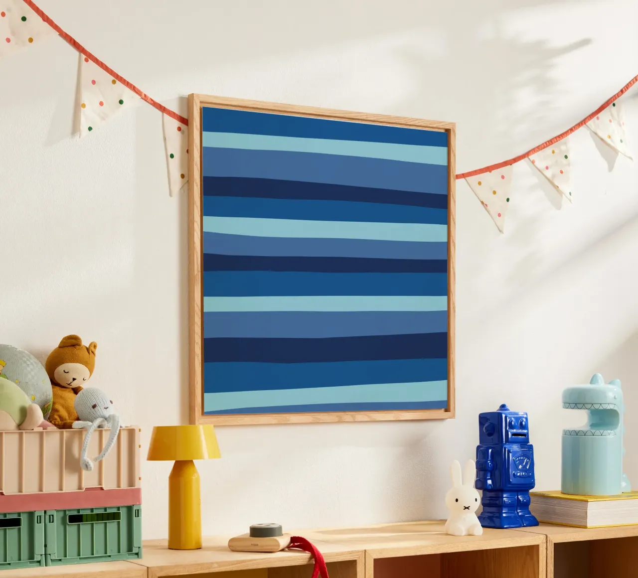 Le strisce di colore erano 10 plexiglass da Little Dean