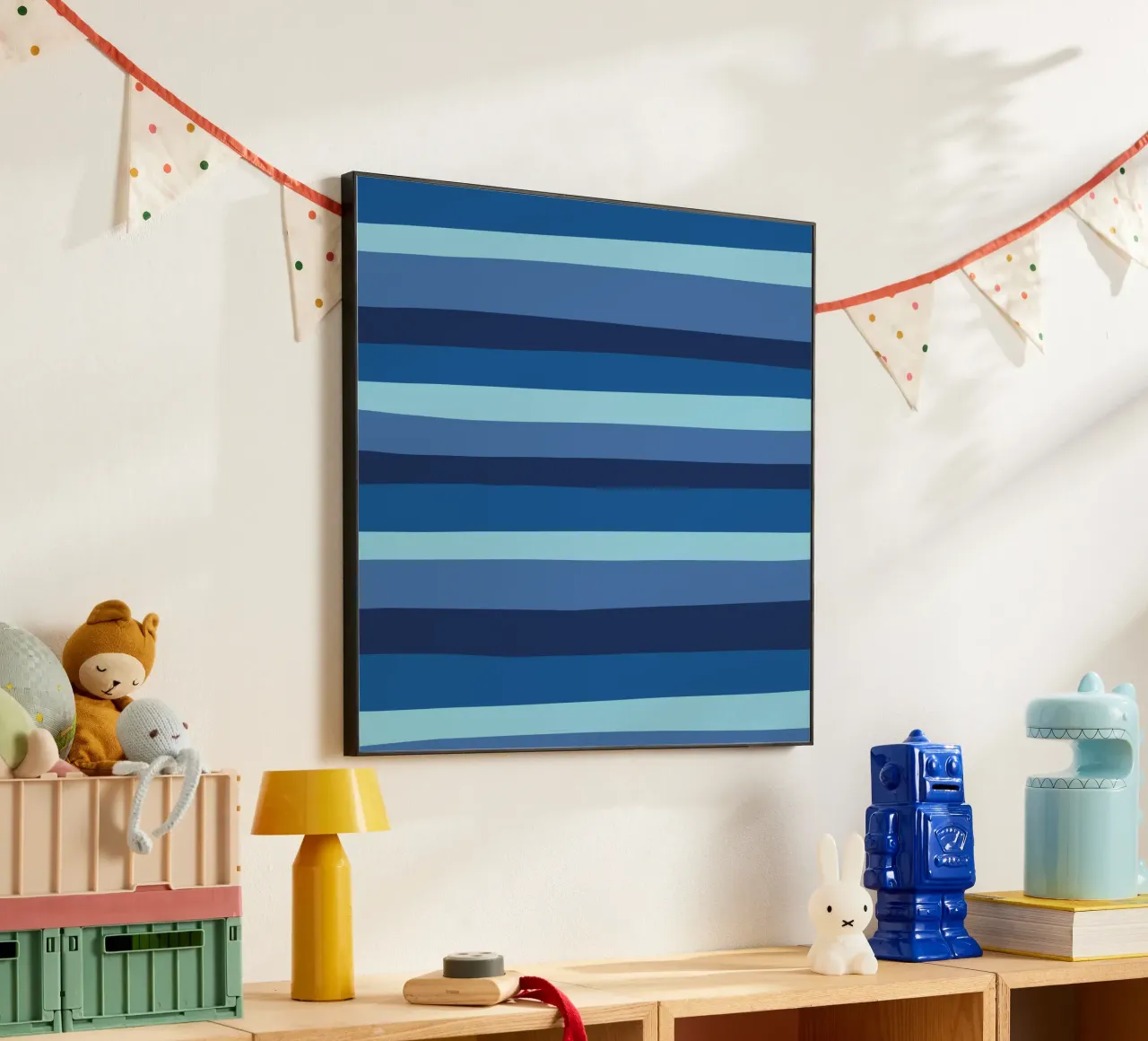Le strisce di colore erano 10 alluminio dibond da Little Dean