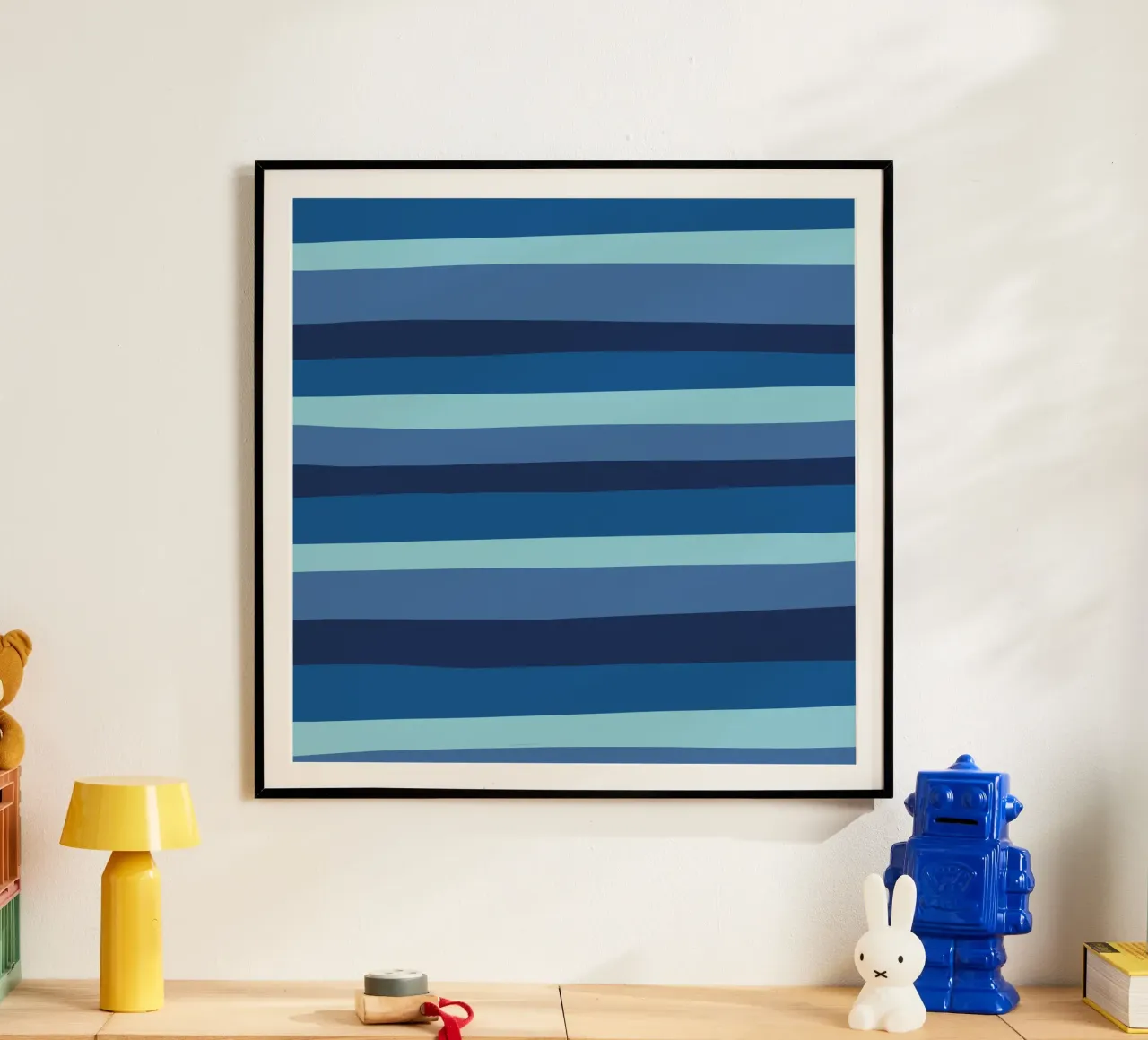 Le strisce di colore erano 10 poster con telaio in alluminio da Little Dean
