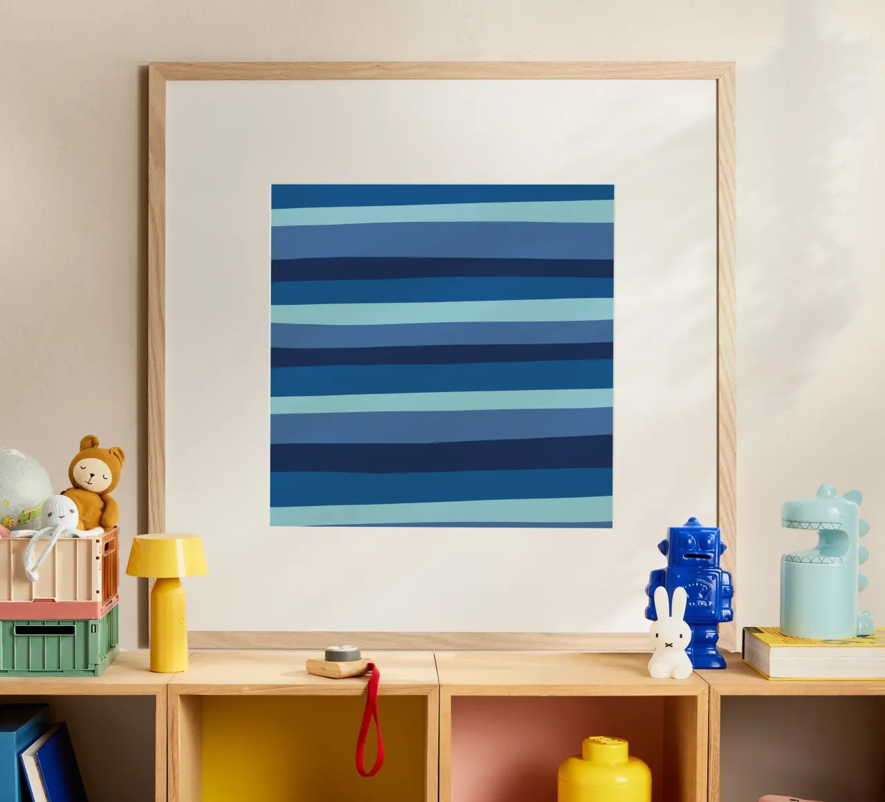 Le strisce di colore erano 10 poster con telaio in alluminio da Little Dean