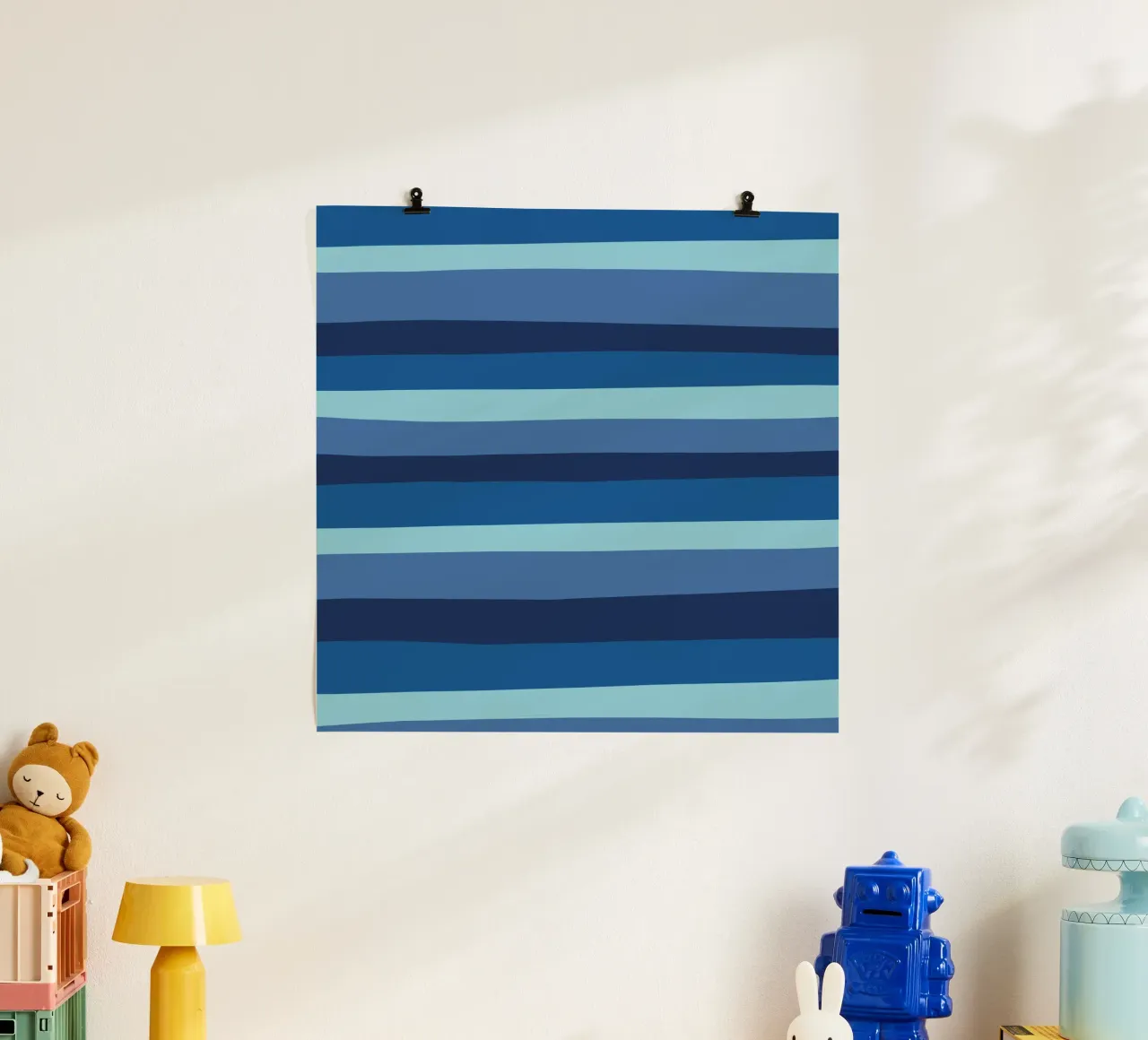 Le strisce di colore erano 10 poster con telaio in alluminio da Little Dean