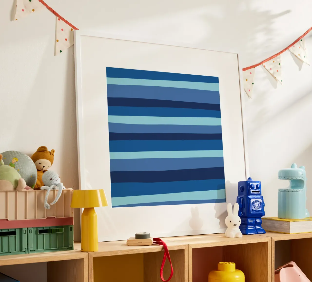 Le strisce di colore erano 10 poster con telaio in alluminio da Little Dean
