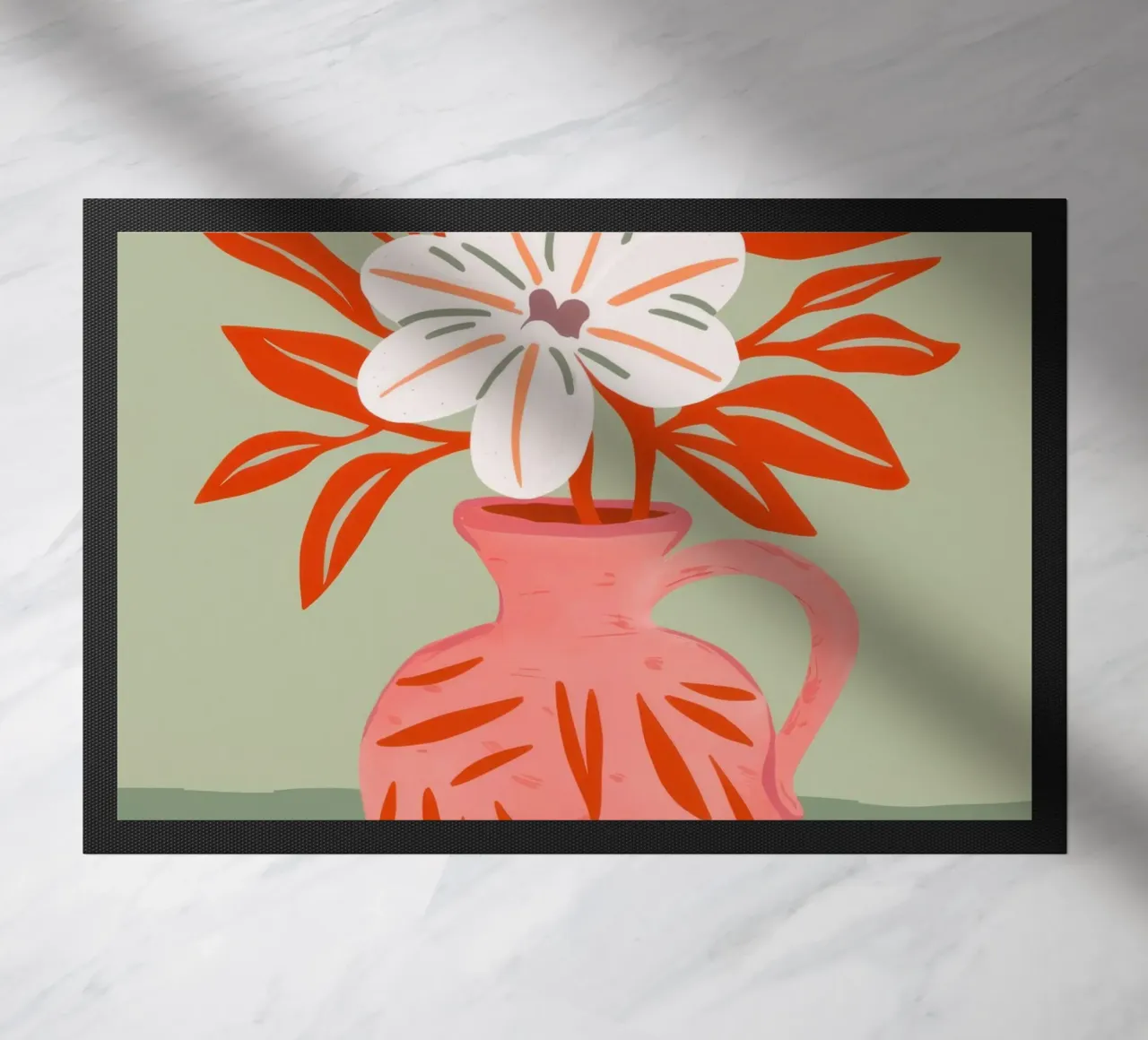 Vaso di papaveri semplice zerbino da Nova Glaze