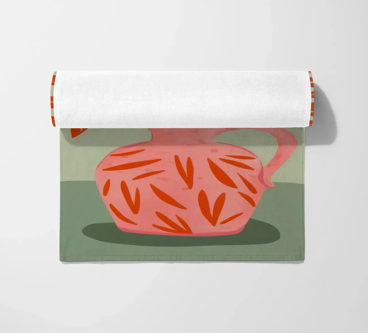 Vaso di papaveri semplice telo mare da Nova Glaze