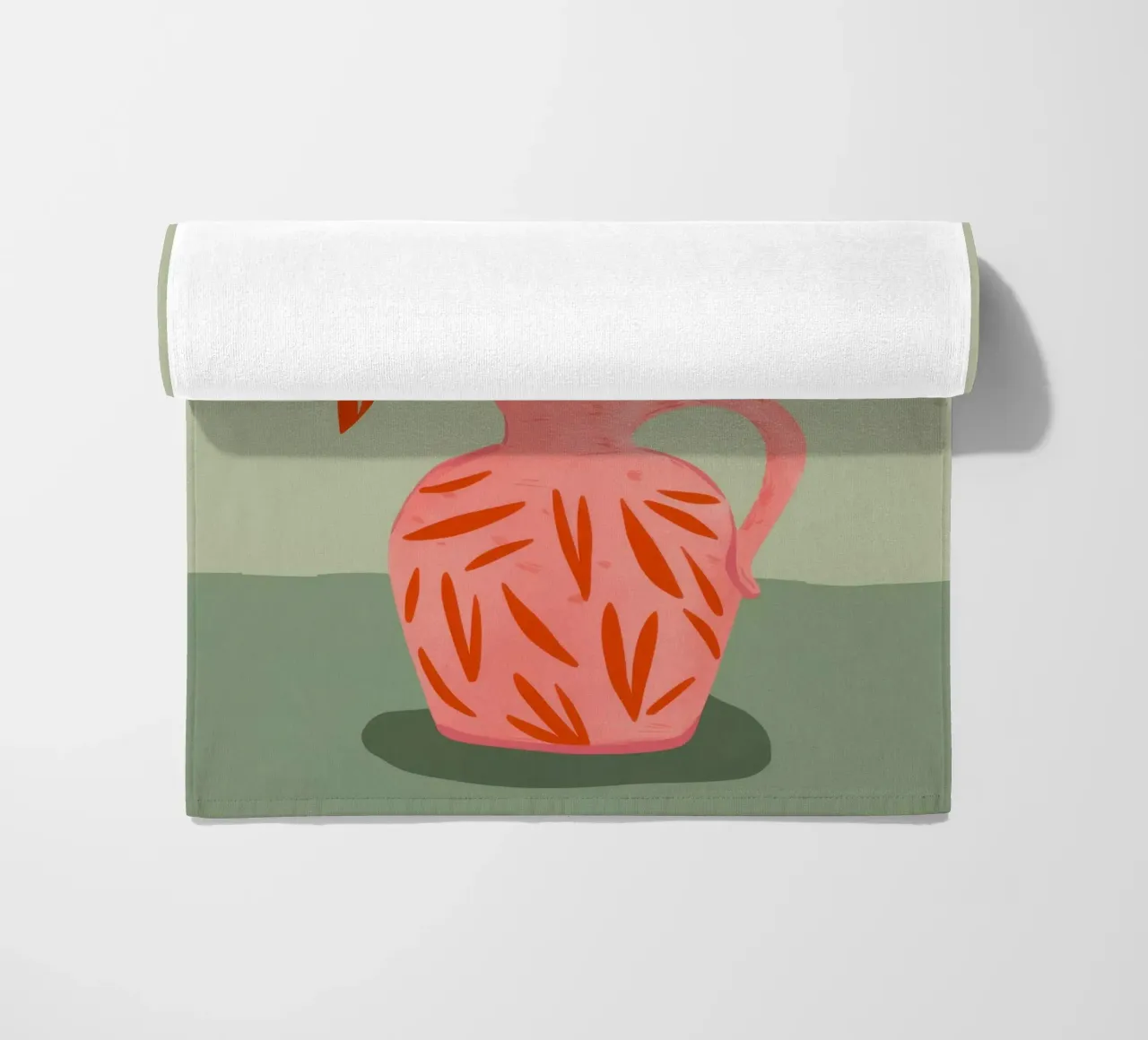 Vaso di papaveri semplice telo mare da Nova Glaze