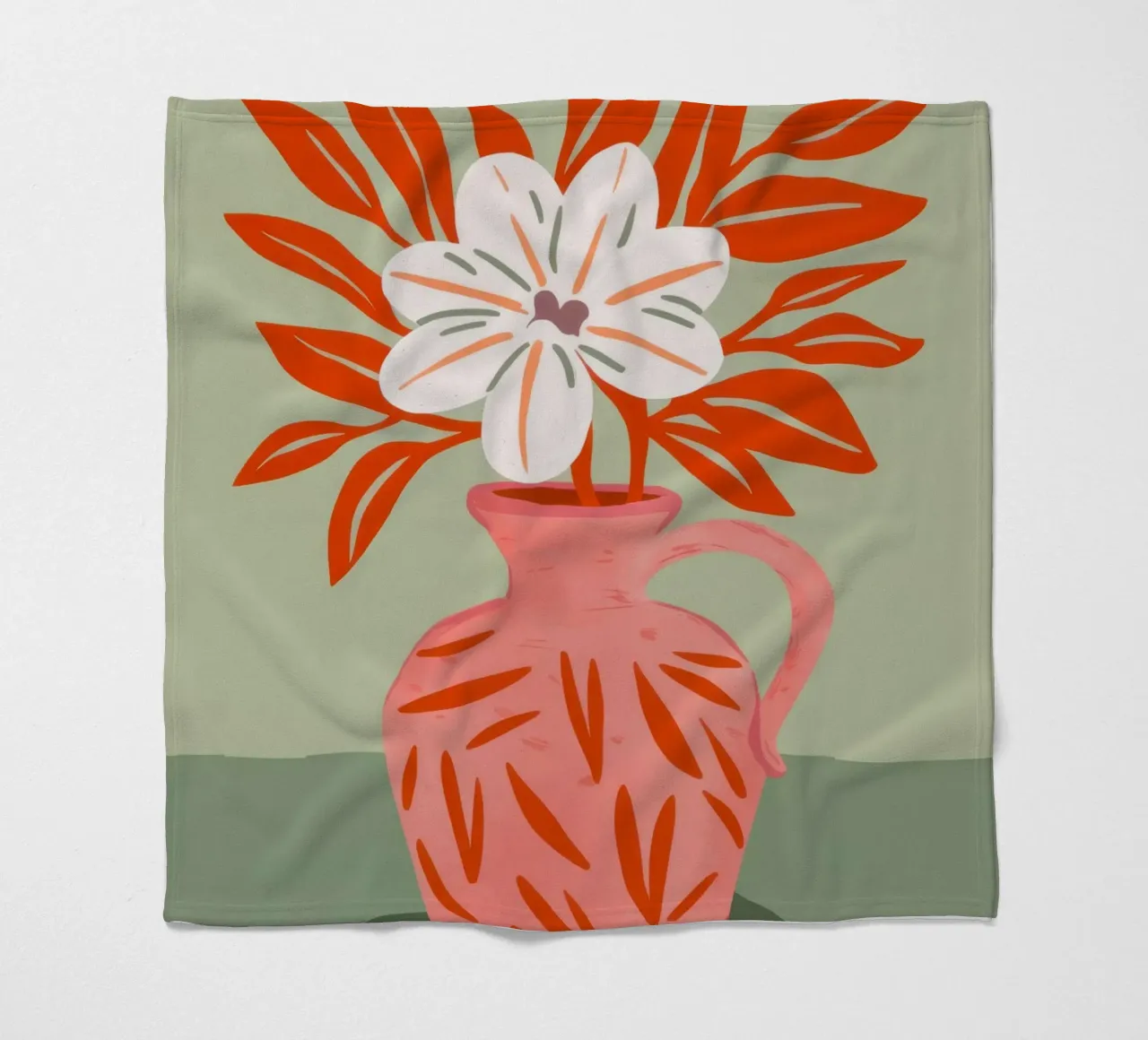 Vaso di papaveri semplice coperta in pile da Nova Glaze