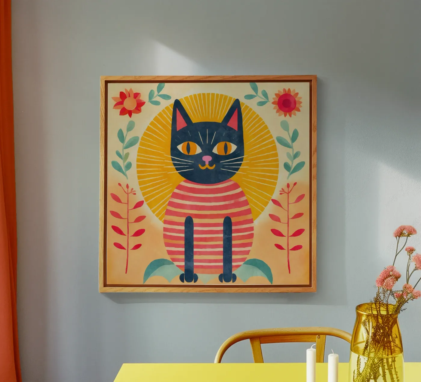 Kitty Sunshine plexiglas de Andrea Haase Animal Love