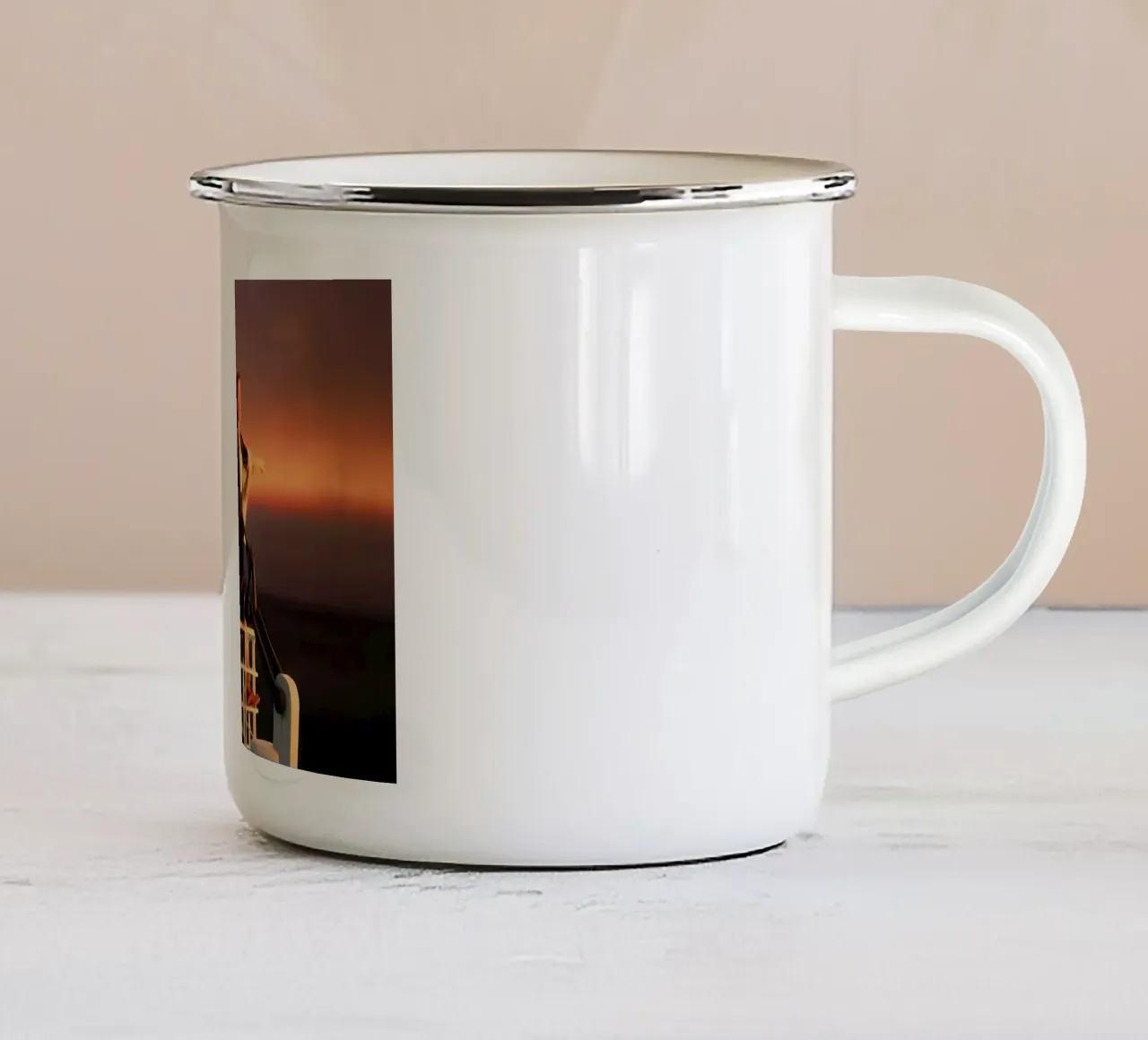 "Im the King of the World" tazza in smalto da Low poly art