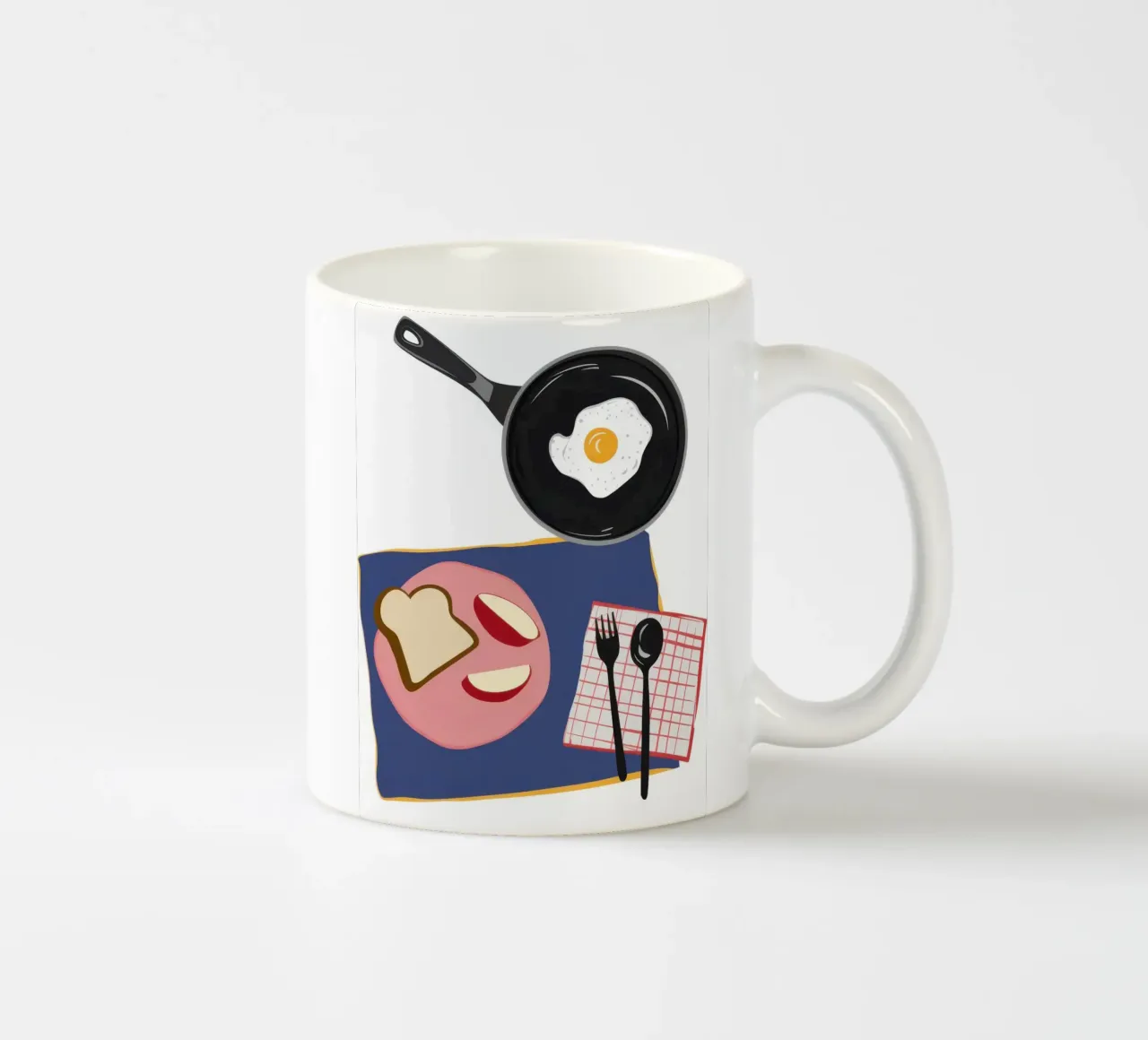 Breakfast Deconstructed ceramic mug by Nova Glaze