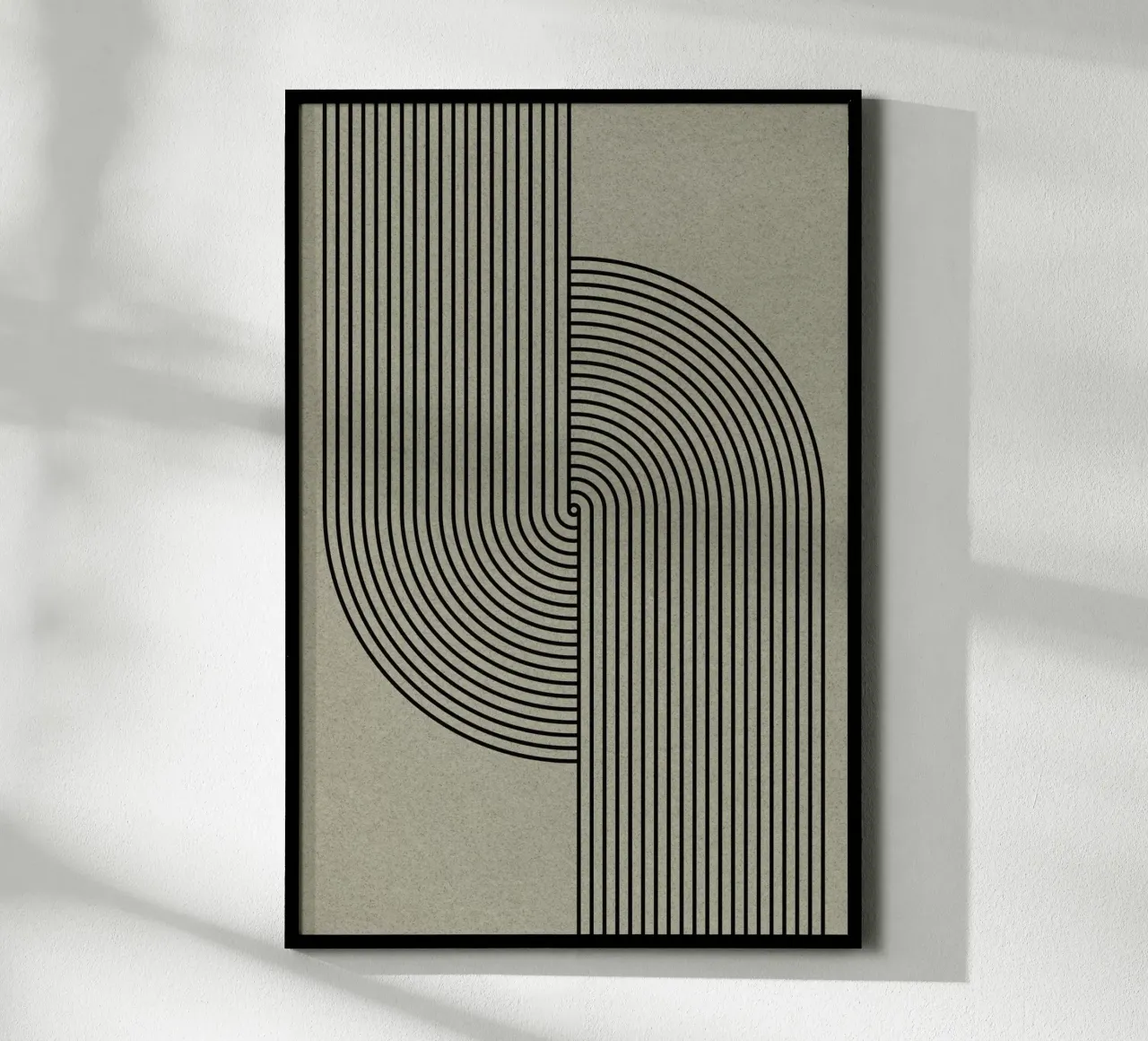 Verde Mid Century Modern poster da The Miuus Studio