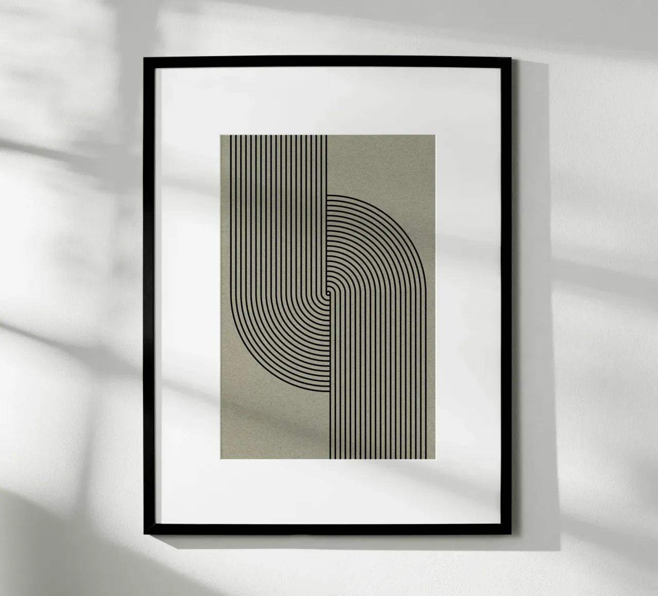 Verde Mid Century Modern poster da The Miuus Studio