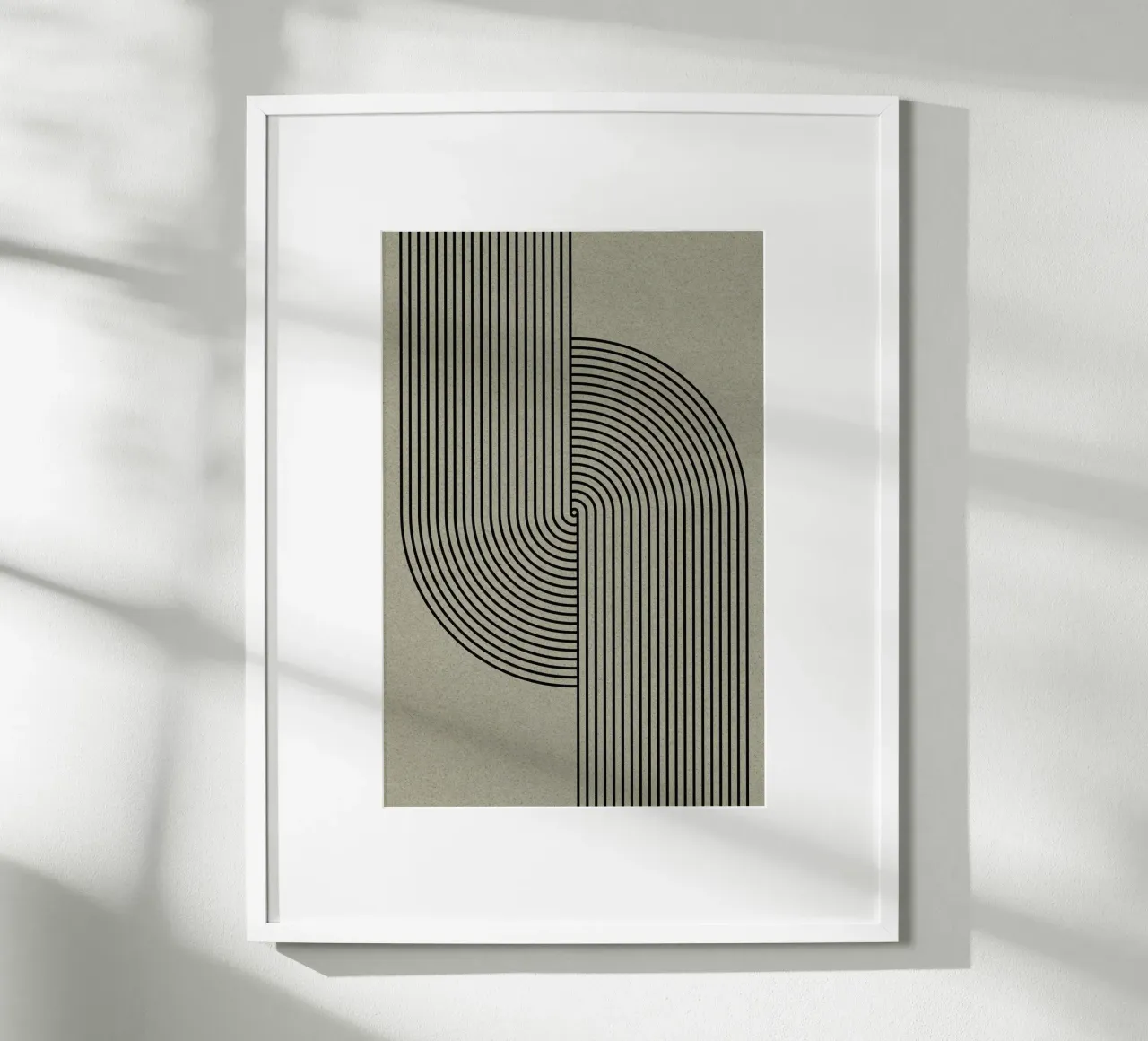 Verde Mid Century Modern poster da The Miuus Studio