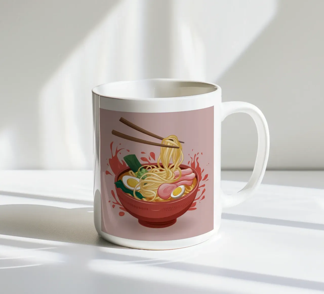 Explosieve Ramen Splash keramische mok van Snow Mist