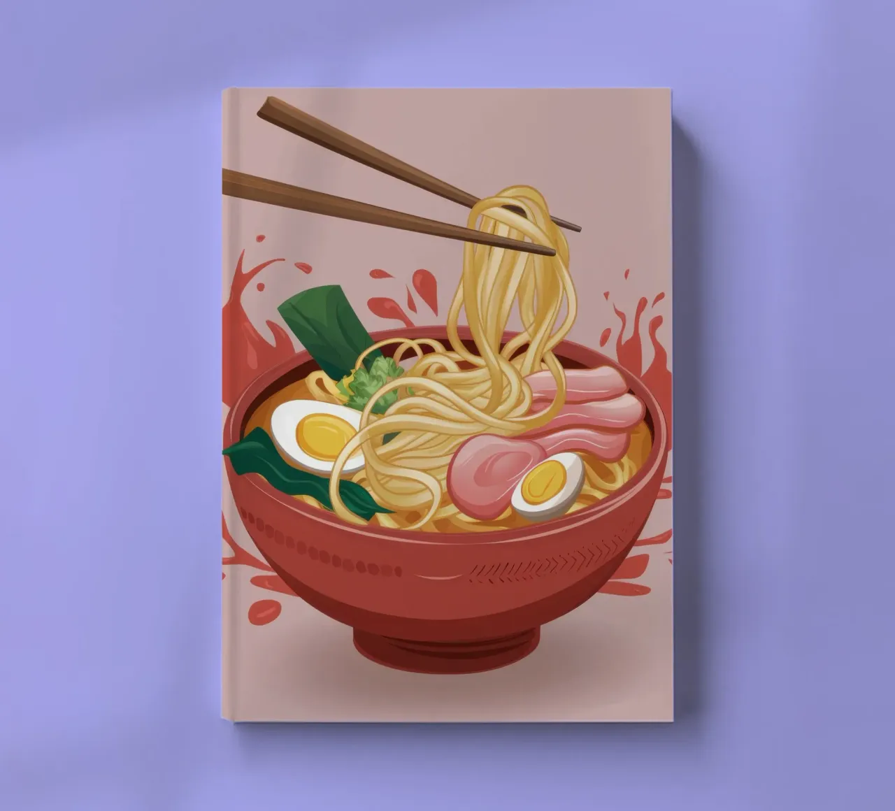 Explosive Ramen Splash notebook by Snow Mist