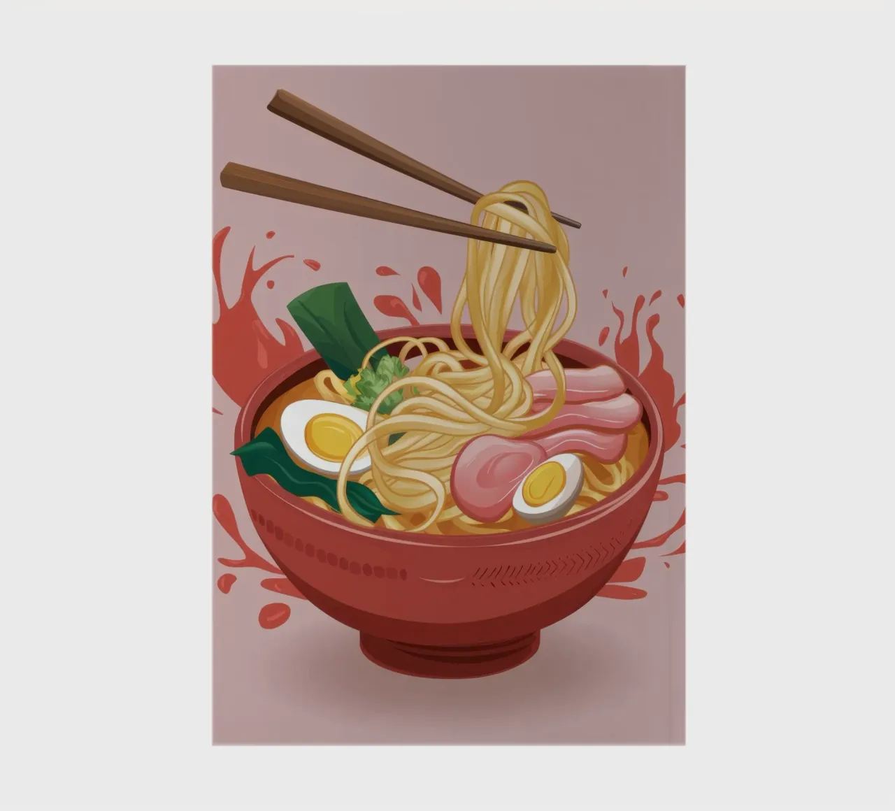 Explosive Ramen Splash notebook by Snow Mist