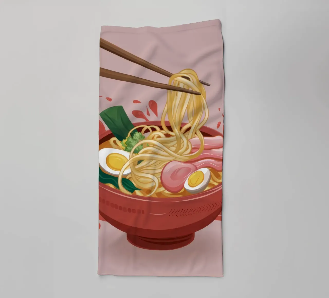 Explosive Ramen Splash towel by Snow Mist