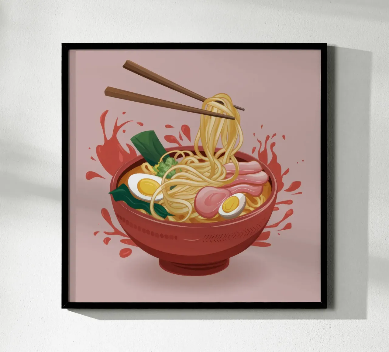 Schizzo di ramen esplosivo poster da Snow Mist