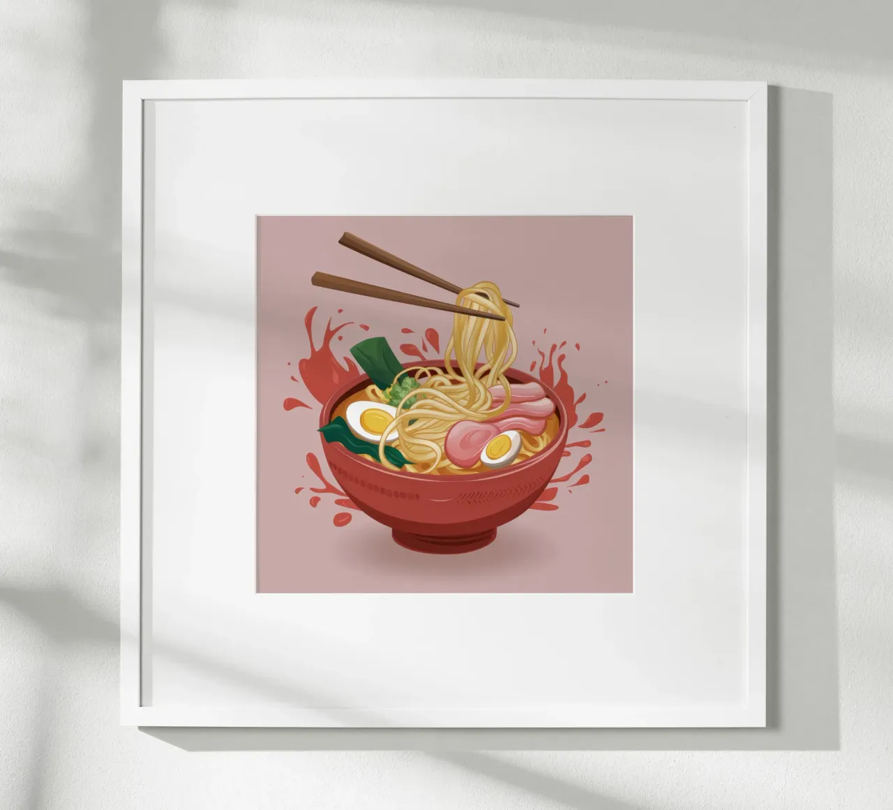Schizzo di ramen esplosivo poster da Snow Mist