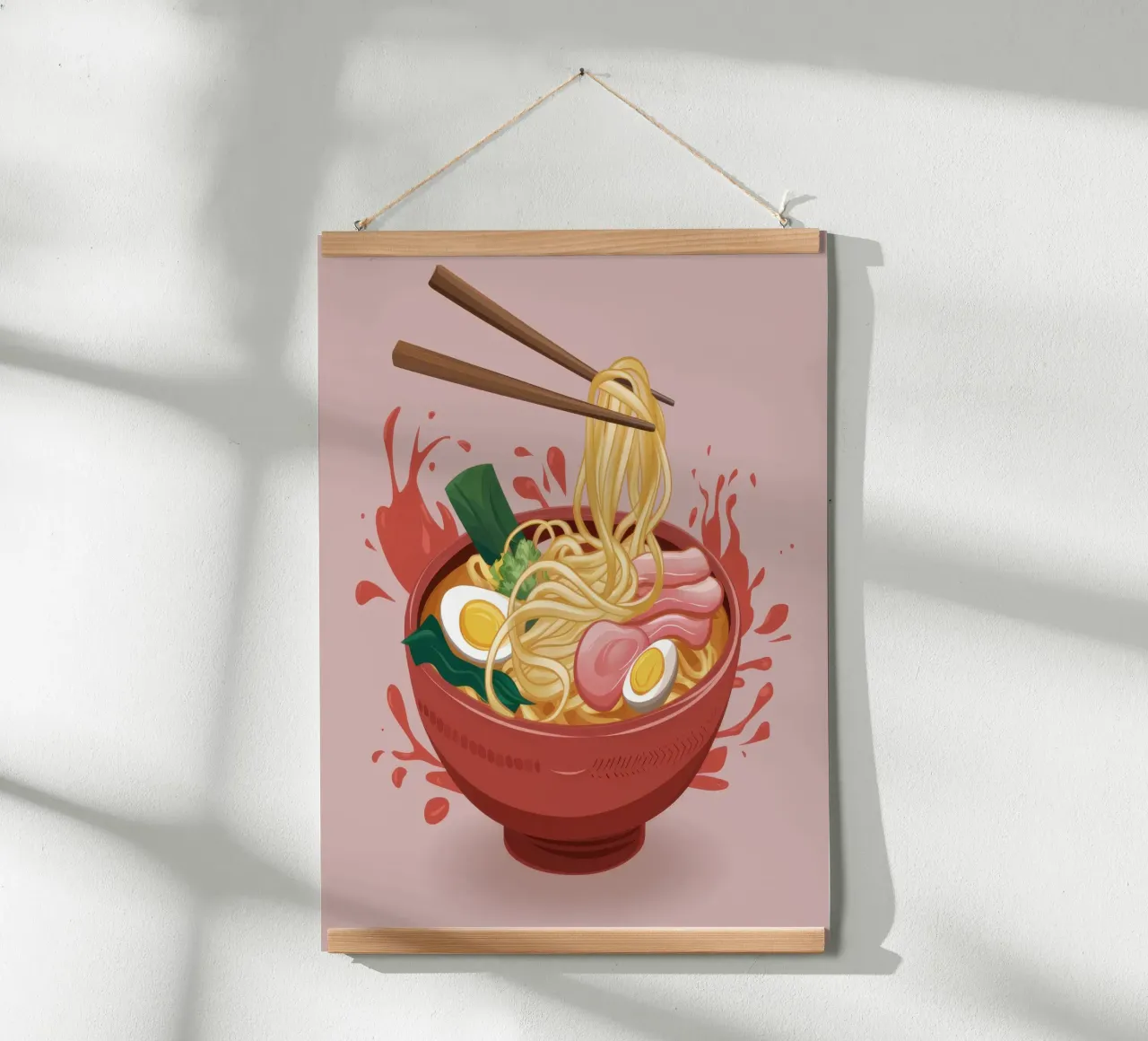 Schizzo di ramen esplosivo poster da Snow Mist