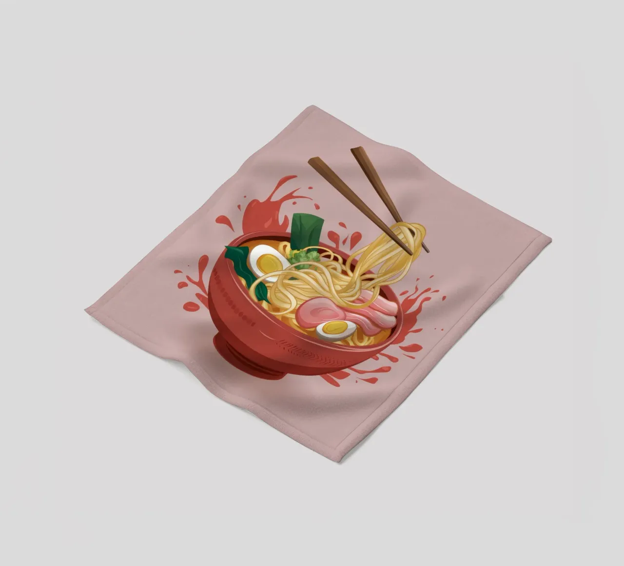 Explosive Ramen Splash Fleecedecke von Snow Mist