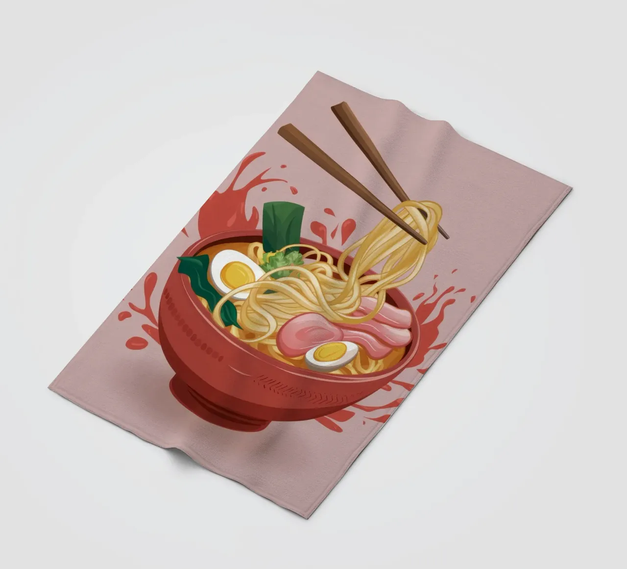 Explosive Ramen Splash Fleecedecke von Snow Mist