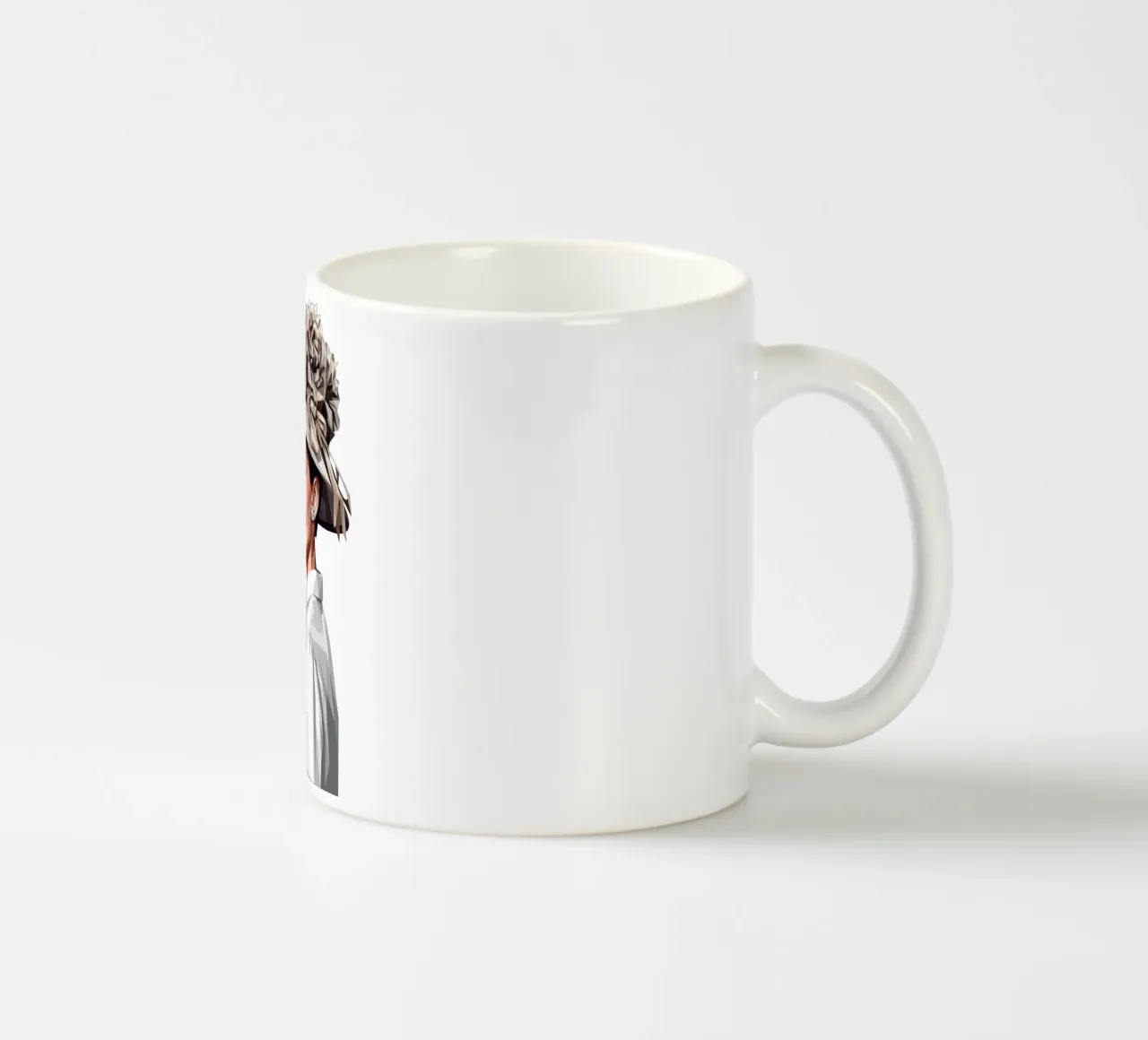Audrey Hepburn con un cappello stravagante Lowpoly tazza in ceramica da Low Profile