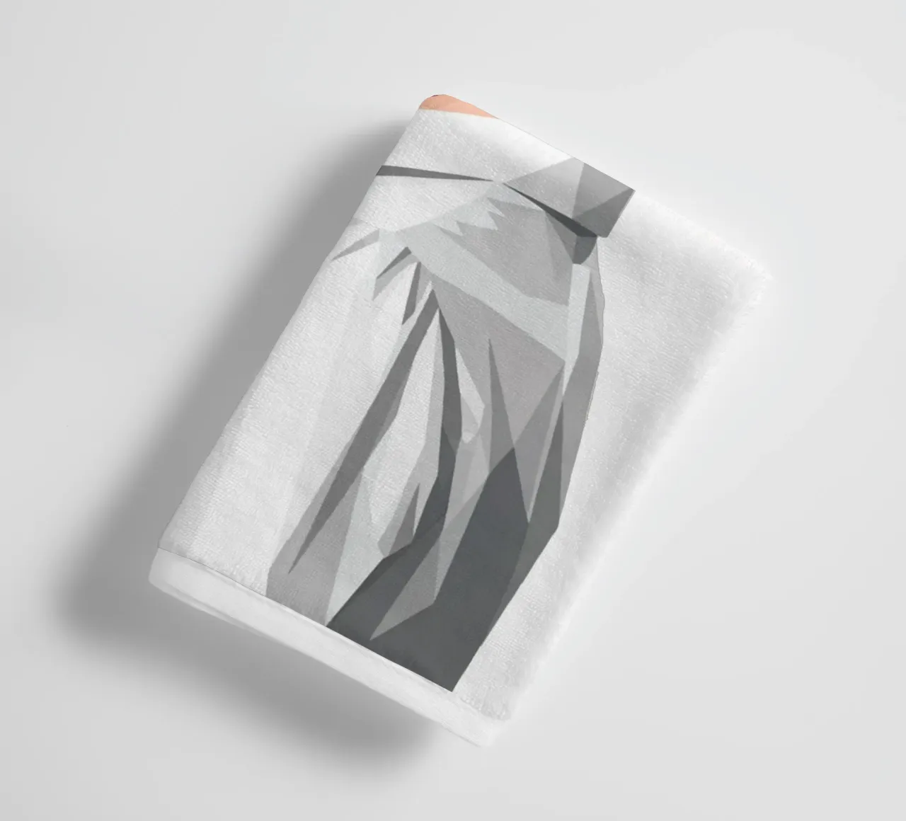 Audrey Hepburn with an extravagant hat Lowpoly towel by Low Profile