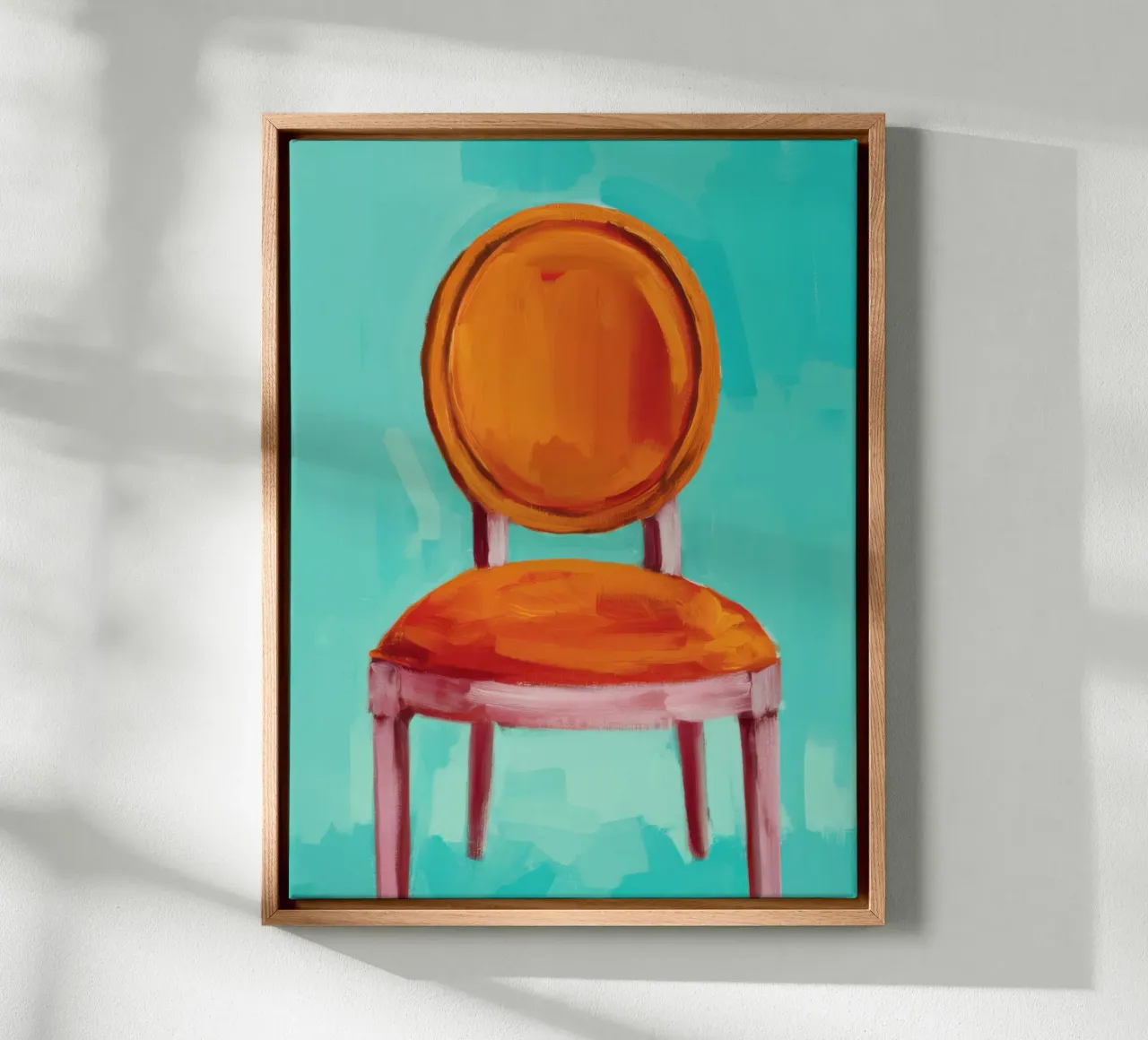 Solitude in Teal canvas with Floater frame by Nova Glaze