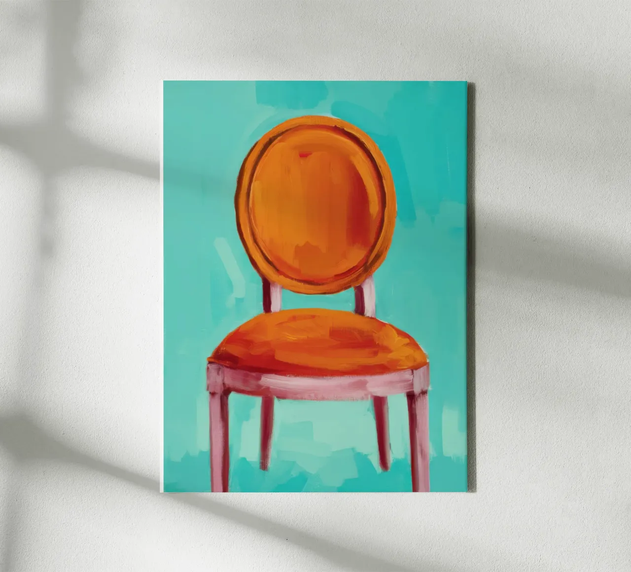 Solitude in Teal canvas with Floater frame by Nova Glaze