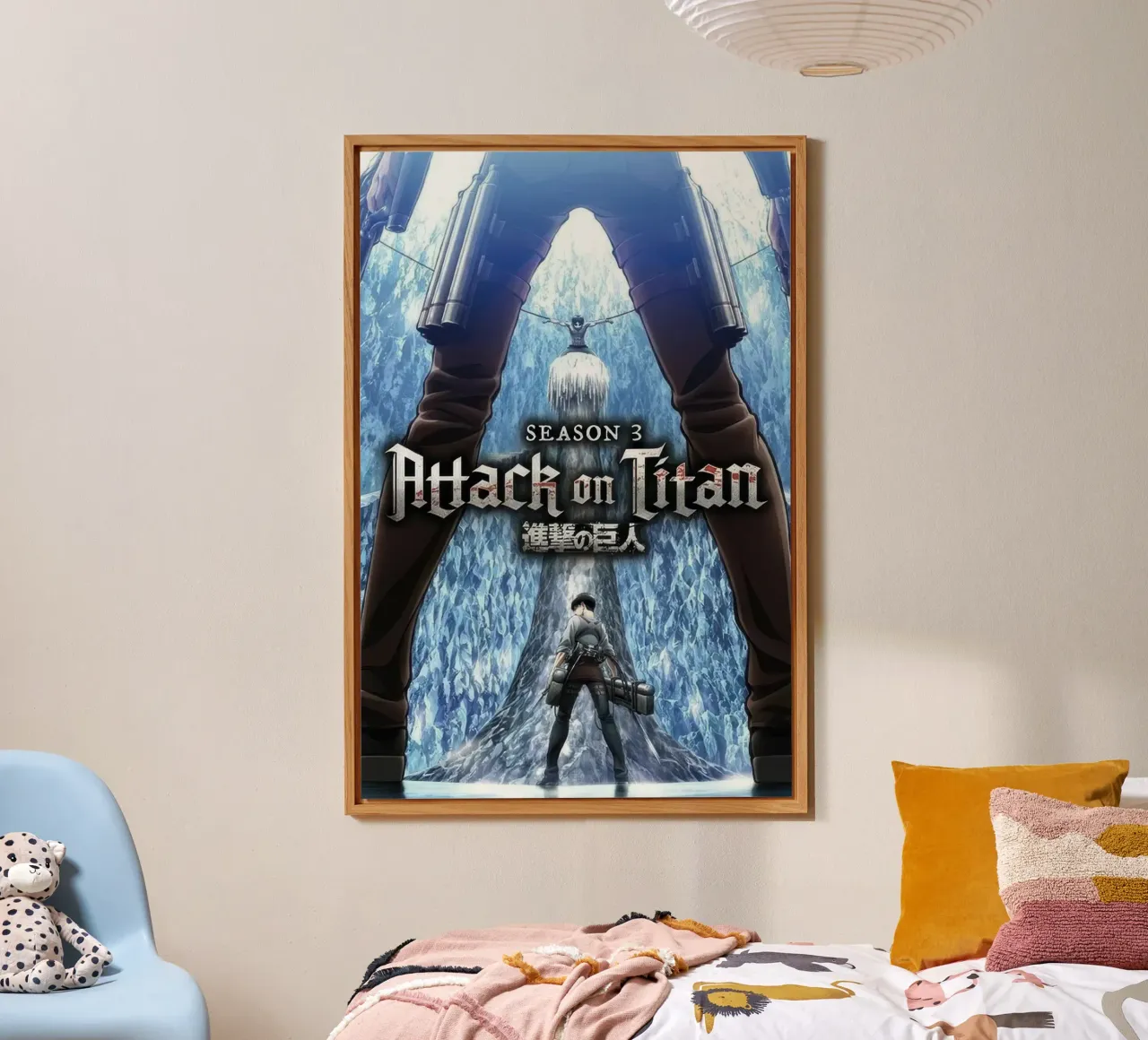 Attack On Titan - Key Art Stagione 3 alluminio dibond da Junior Harrington