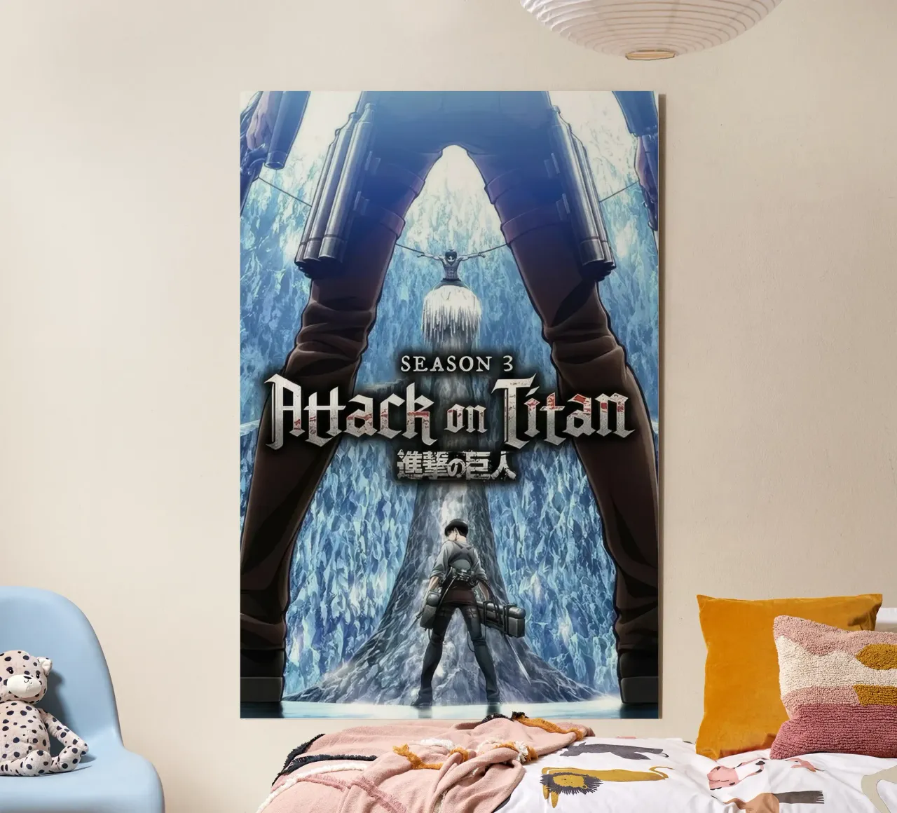 Attack On Titan - Key Art Stagione 3 alluminio dibond da Junior Harrington