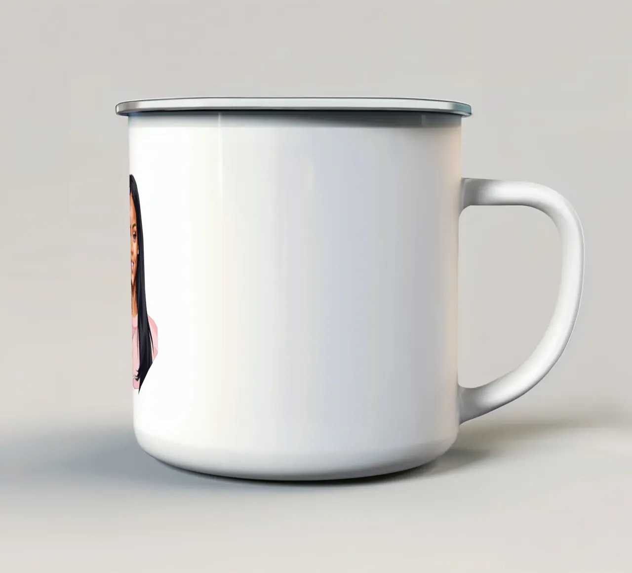 Rihanna Lowpoly tazza in smalto da Low Profile