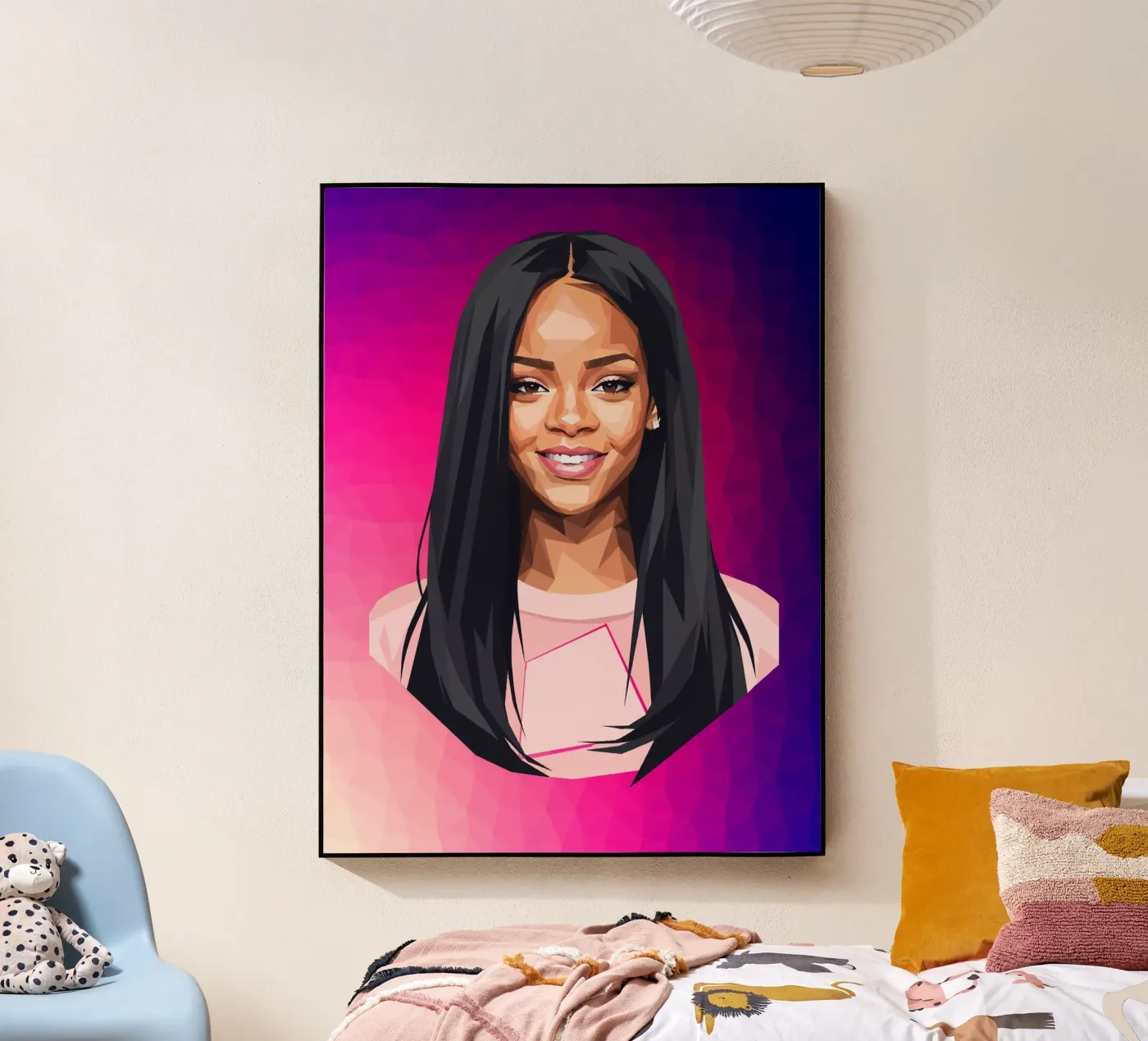 Rihanna Lowpoly plexiglass da Low Profile
