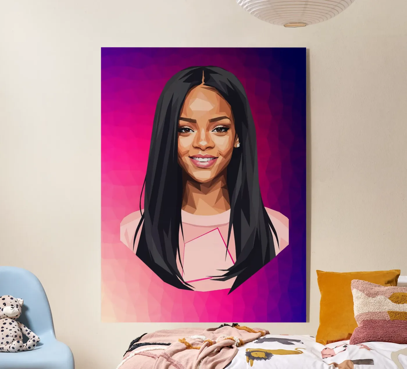 Rihanna Lowpoly plexiglass da Low Profile