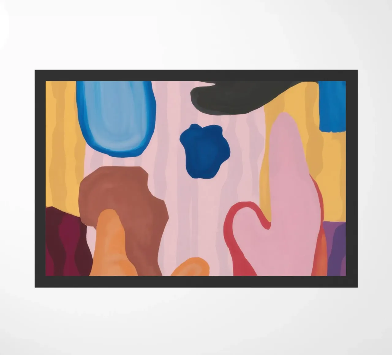 Abstract Bodily Forms doormat by Snow Mist