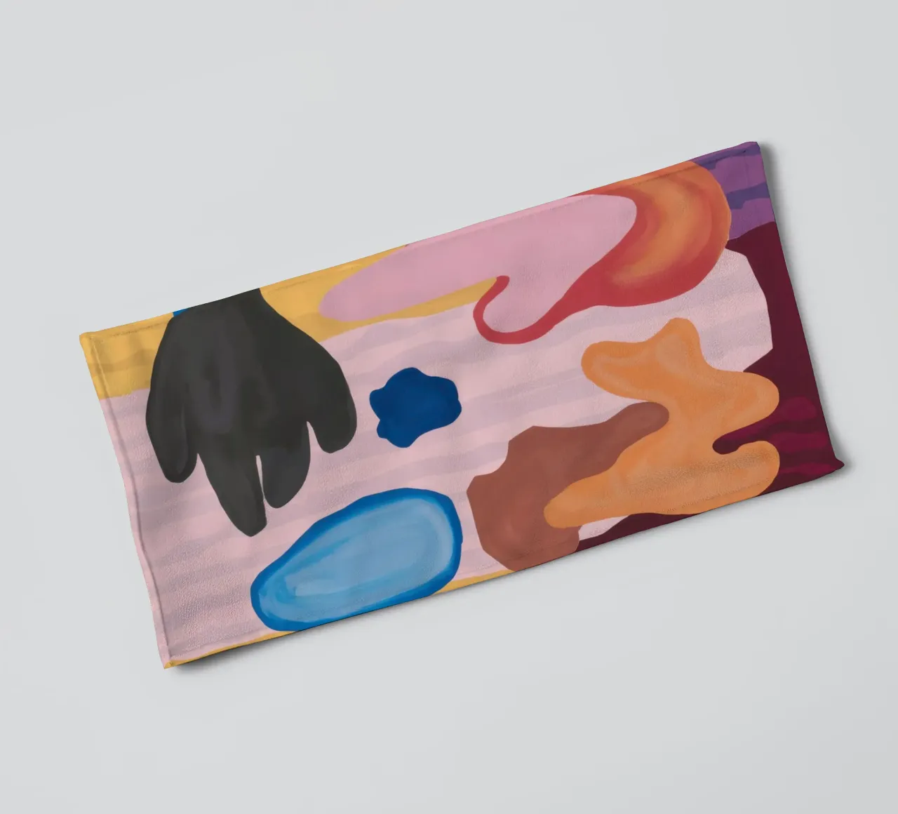 Abstract Bodily Forms towel by Snow Mist