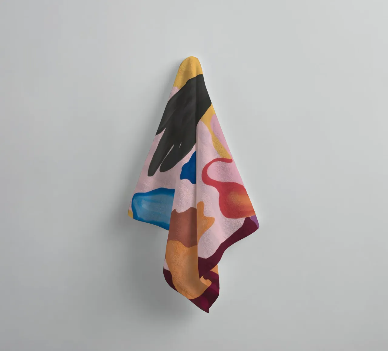 Abstract Bodily Forms towel by Snow Mist