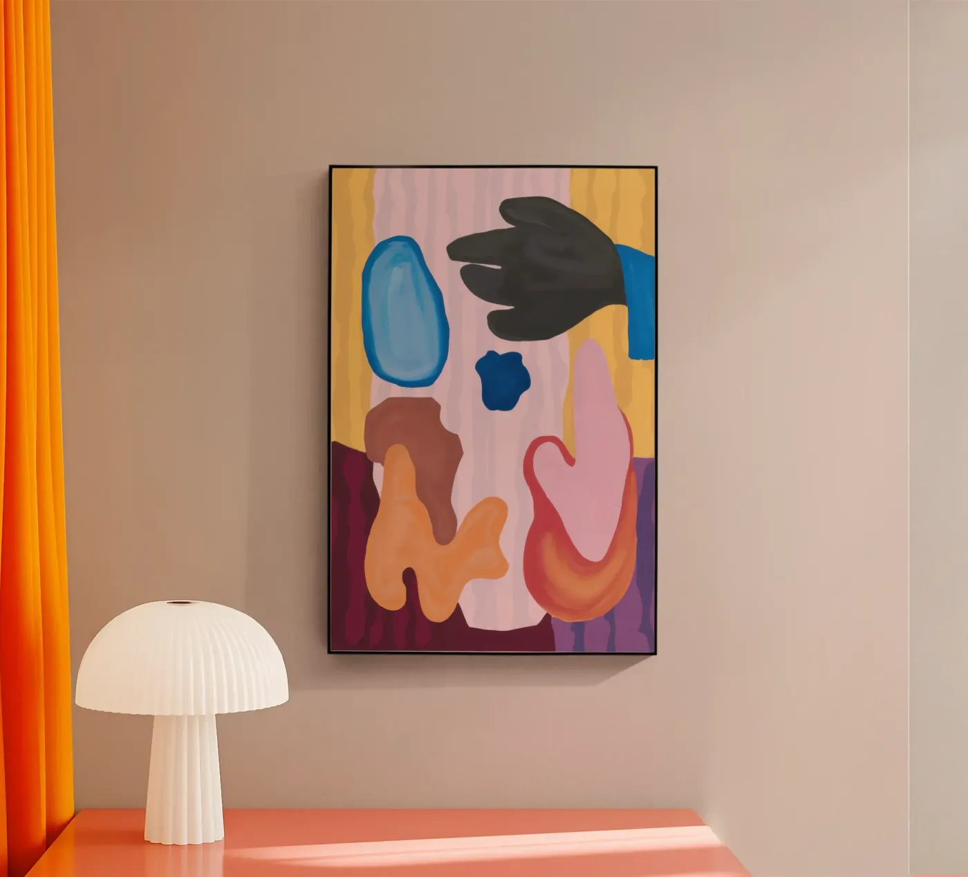 Abstract Bodily Forms Acryl-Glas von Snow Mist