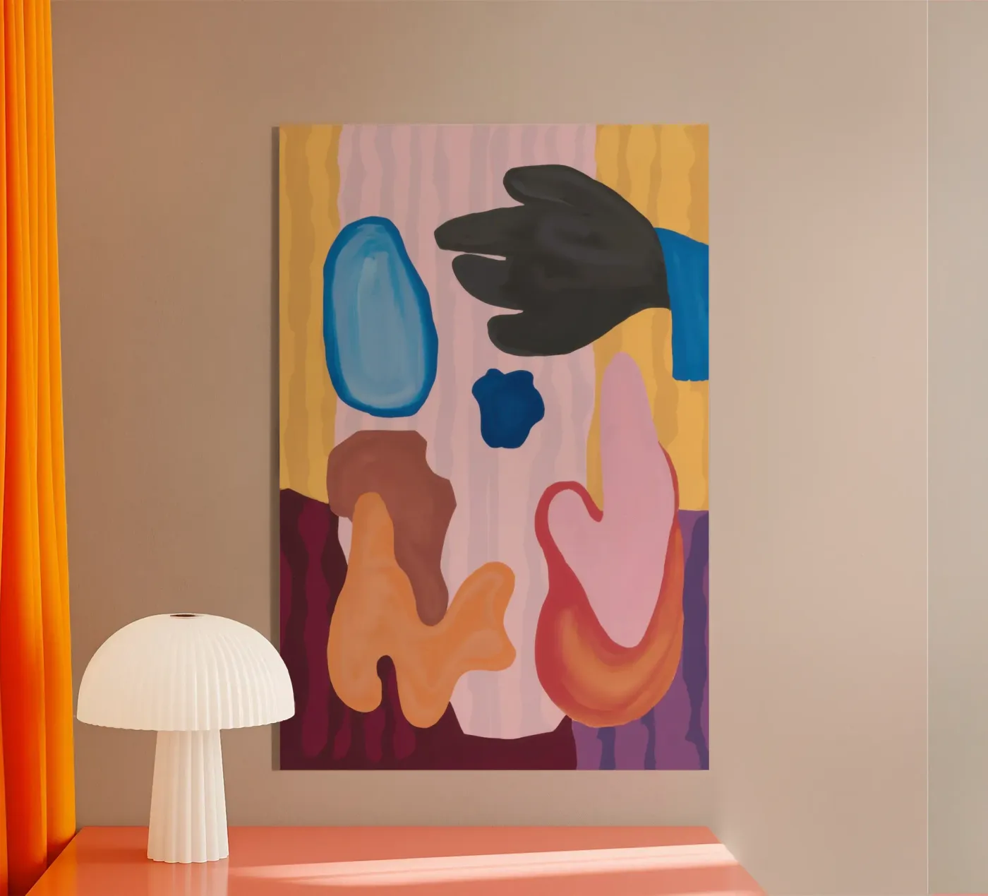 Abstract Bodily Forms Acryl-Glas von Snow Mist