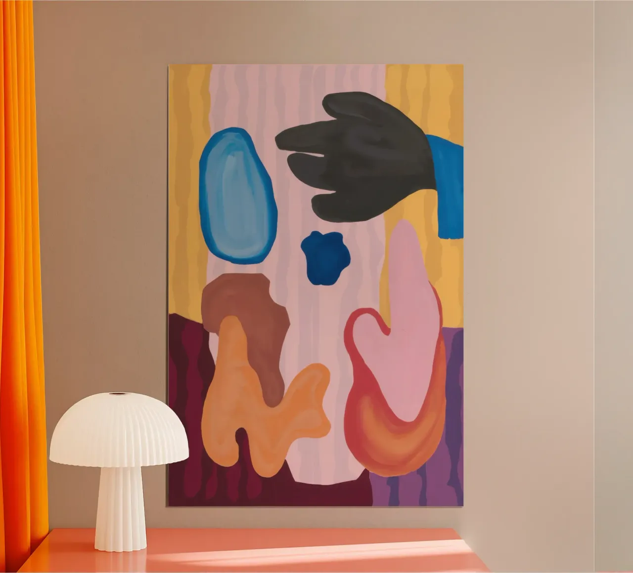 Abstract Bodily Forms poster by Snow Mist