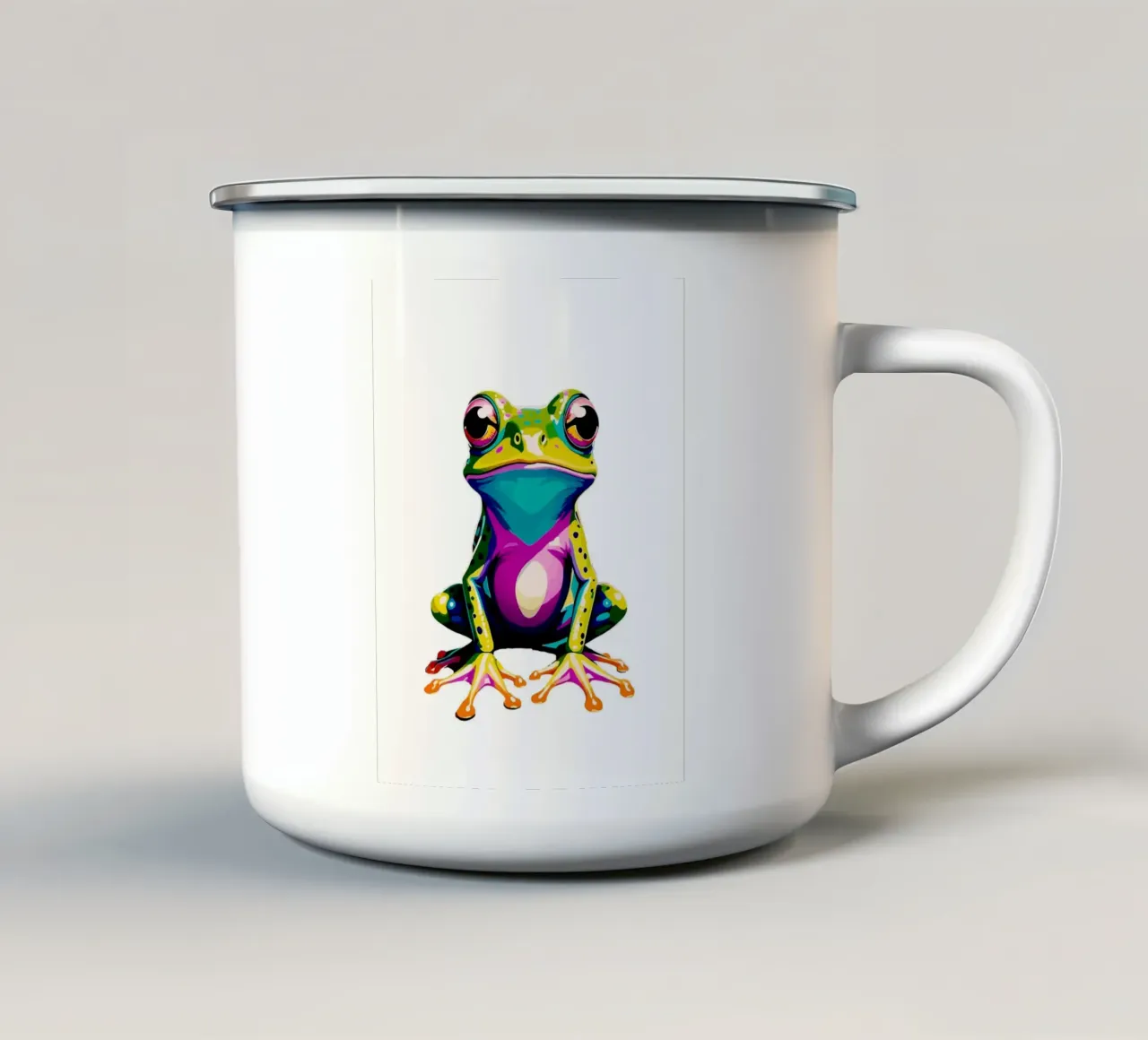 Frog Colorful tazza in smalto da Musadad Shop