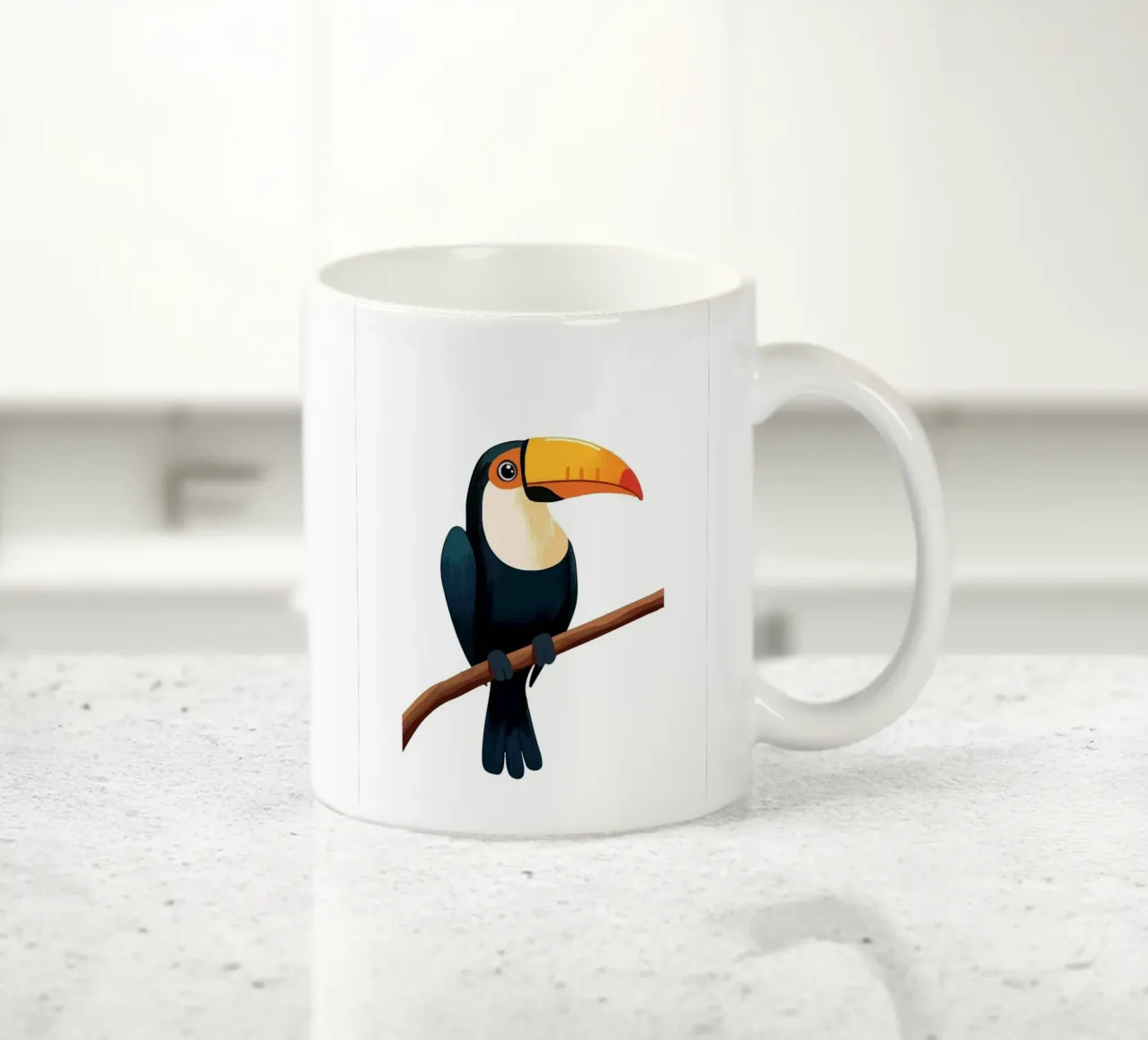 Toucan Bird tazza in ceramica da Musadad Shop