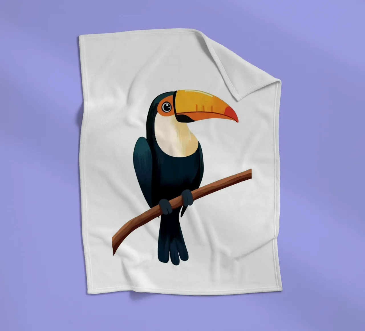 Toucan Bird coperta in pile da Musadad Shop