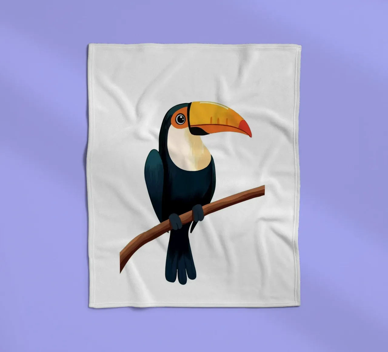 Toucan Bird coperta in pile da Musadad Shop