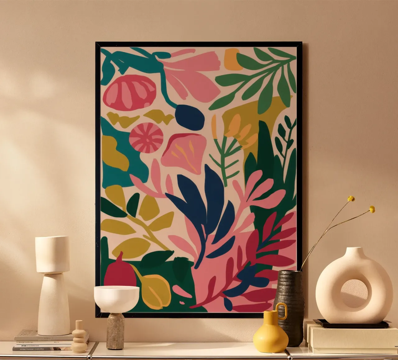 Una lussureggiante quiete floreale poster da Snow Mist